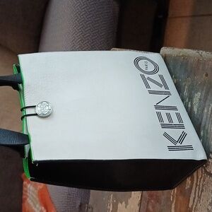 Kenzo Black and White Tote Bag